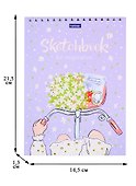 Скетчбук А5 32л "Лето на велосипеде" 160г/м2, тв. переплет - 2