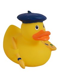 Игрушка для ванной, уточка резиновая FUNNY DUCKS "Уточка художник" (1886)