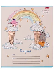 Тетрадь в линейку Hatber, "Летающие звери", 12 листов, в ассортименте