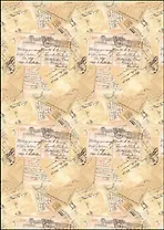 Декупажная карта Почтовые открытки (27-0137) (А4) (упаковка)