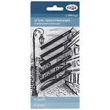 Уголь для рисования 06шт  "Студия" мягкий, квадратного сечения, блистер, Гамма