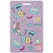 Чехол для карточек I love the 90s (фиолетовый паттерн)