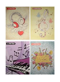Тетрадь общая «Music festival», 40 листов в линейку, А5, в ассортименте - Zong