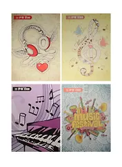 Тетрадь в линейку Zong, Music festival, 40 листов, в ассортименте