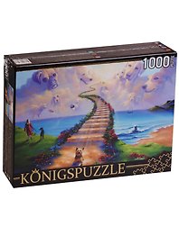 Пазл Königspuzzle 1000 эл.68,5*48,5см. Джим Уоррен. Все собаки попадают в рай АЛК1000-6516