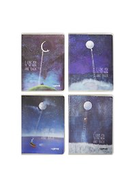 Записная книжка А7 64л лин. "To the moon" карт.обл., с ПВХ-обложкой, тонир.внутр.блок, LENWA