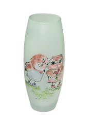 Ваза С нежностью стекло (26см) (354-480)