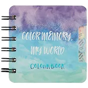 Записная книжка 90*90 55л лин. "Colour book" карт.обл., вырубка, спираль, инд.уп., ассорти