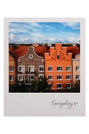 Открытка одинарная "Калининград. Фасады домов" фото