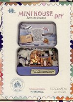 MiniHouse DIY. Румбокс в шкатулке "Зимняя сказка" (13,2х3,2х9см)