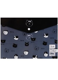 Папка -конверт «B&W animals» А4 на кнопке, в ассортименте