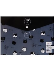 Папка-конверт А4 на кнопке "B&W animals"