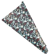 Бумага упаковочная 70*100см "Зимнии цветы" НГ инд.уп.