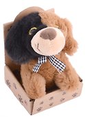 Собачка с пятнышком в крафт коробке (12-01568-570) - 1