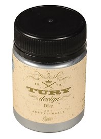 Краска акриловая TURY Design Di-7 Черное серебро (25-30) (60г) (банка) (TURY Valo)