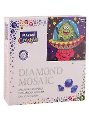 Алмазная мозаика MAZARI Веселые приключения, 20х20 см, 1 дизайн, частичная выкладка,  картонная упаковка.