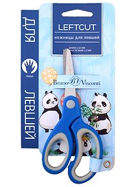 Ножницы «Leftcut Панды» Bruno Visconti, 132 мм, для левшей