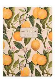 Книга для записей «Flora. Paradise. Lemons», А5, искусcтвенная кожа, Bruno Visconti