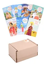 Набор "Малая библиотечка житий святых для девочек". Комплект из 7 книг