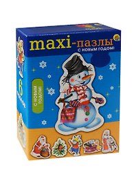 Пазл «С Новым годом» 6 пазлов, макси, Рыжий Кот