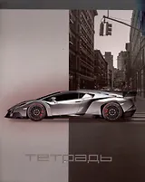 Тетрадь 48л кл. "Скорость города" мел.картон, мат.ВД-лак, многоур.конгрев, выб.УФ-лак, ассорти