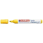 Маркер для текстиля EDDING жёлтый, наконечник круглой формы, толщина линии 3мм E-4500
