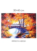 Набор для творчества. Алмазные узоры "Мост в лесу", 30 х 40 см