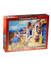 Пазлы 2000 C-200603 Весна в Санторини (92х68см) (Castorland)