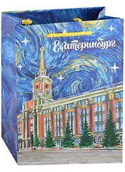 Пакет Екатеринбург Звездная ночь (бумага) (18х23)