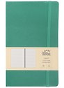 Книга для записей А5 96л лин. "Joy Book. Альпийский луг" иск.кожа, тонир.блок, скругл.углы, ляссе, резинка, карман на задн.форзаце