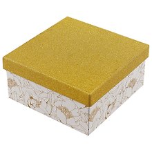 Подарочная коробка «Glitter flowers», 15 х 15 см