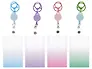 Бейдж - рулетка «Soft gradient», в ассортименте