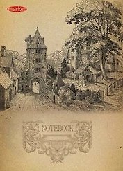 Тетрадь в клетку Marker Arte, Old book, А5, 60 листов