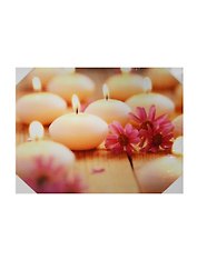Картина с диодами Свечи и цветы (50х40) (740-114)