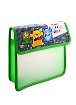 Папка для тетрадей А5 School monster липучка, Оникс