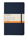 Книга для записей А5, 96 листов в линейку "Classic Soft", синий сапфир, мягкая обложка, резинка, Moleskine