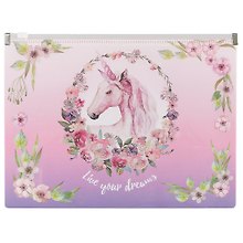 Папка на молнии А5 «Unicorn. Live your dreams»