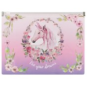 Папка на молнии «Unicorn. Live your dreams», А5