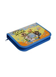 Пенал школьный 1отд. "Talking Tom" 13*19см, на молнии, Proff