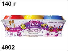 Масса для лепки (3цв) (140гр) (4902) (Делай с мамой)