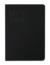 Книга для записей А5 80л лин. "Let's talk", черная, ткан.обл., Schiller