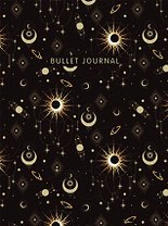 Книга для записей А5 160 страниц тчк. "Bullet Journal (эзотерический темный)" с наклейками