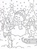Раскраска для детей. "Новый год" - 2