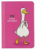 Скетчбук «Pocket. Гусь», А6, 48 листов, белый офсет, Проф-Пресс - 1
