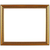 Рама без стекла, дерево, позолоченная, 40x50 см, Двуреченский - 0