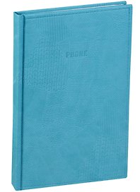 Алфавитная книга А5 80 листов "BAZAR" бирюзовая