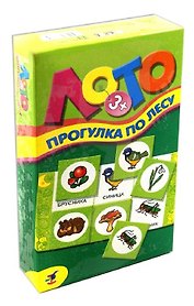Лото мини Прогулка по лесу (2262) (3+) (коробка)