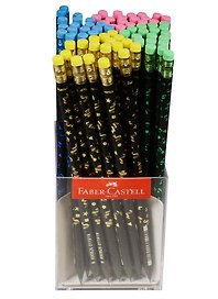 Карандаш чернографитный с ластиком «Party», Faber-Castell, HB