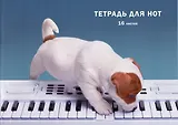 Тетрадь для нот Listoff, "Пианист", А4, 16 листов
