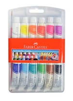 Краски гуашевые 12цв 12мл в тубах, п/к подвес, с/к, Faber-Castell